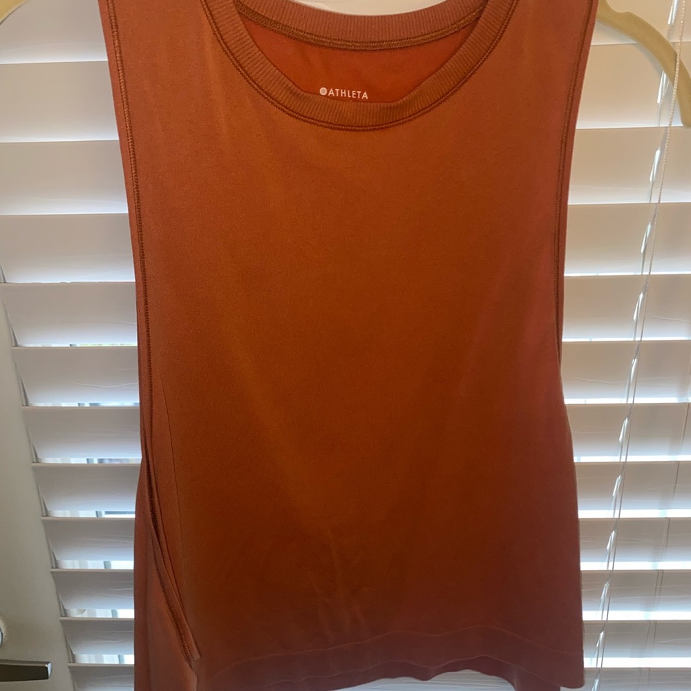 Athleta Tank Orange Small